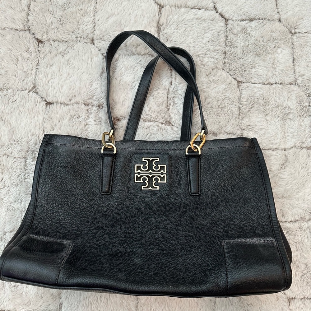 Tory Burch Black Leather Tote